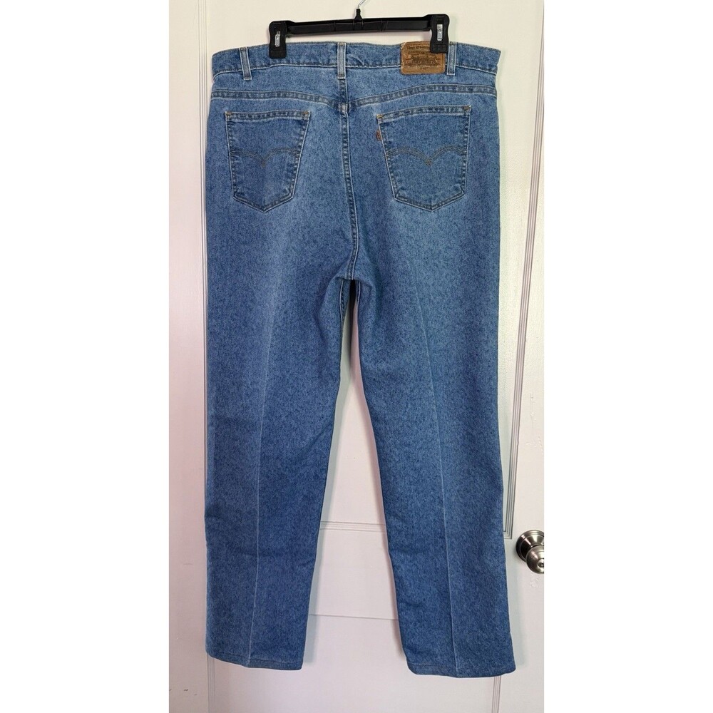 Vintage Levis 540 Orange Tab USA Made Relaxed Jeans 40x34 Light Wash Denim